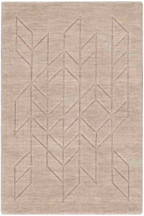 Casual & Solid Rugs Alessia ALE01   Beige Ivory - Beige Hand Loomed Rug