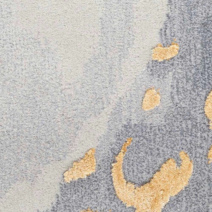 Contemporary & Transitional Rugs Prismatic PRS28 Lt. Grey - Grey & Lt. Gold - Gold Hand Tufted Rug