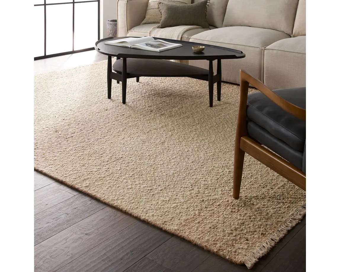 Casual & Solid Rugs Leona LEO08 Ivory - Beige Hand Woven Rug