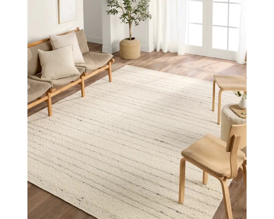 Casual & Solid Rugs Leona LEO09 Ivory - Beige Hand Woven Rug