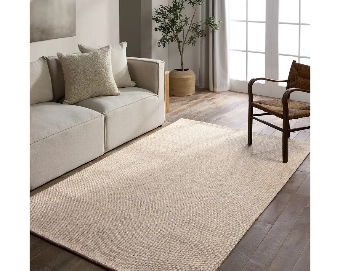 Casual & Solid Rugs Naturals NAS12 Ivory - Beige Hand Tufted Rug