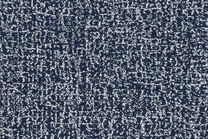 Custom & Wall to Wall Ventura Navy Medium Blue - Navy & Ivory - Beige Machine Made Rug