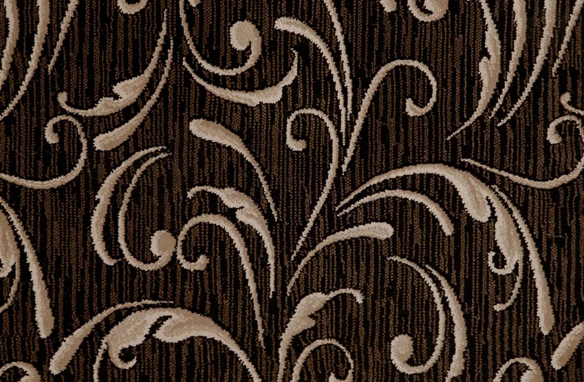 Custom & Wall to Wall Filigree Nutmeg Lt. Brown - Chocolate Machine Made Rug