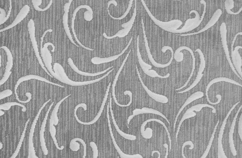 Custom & Wall to Wall Filigree Pewter Lt. Grey - Grey Machine Made Rug