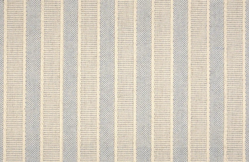 Custom & Wall to Wall Renegade Stripe Glacier Lt. Grey - Grey & Lt. Blue - Blue Flat weave Rug