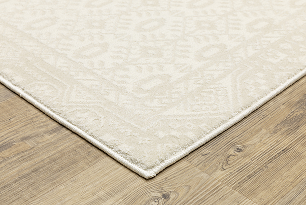 Traditional & Oriental Rugs Raylan RAY09 Ivory - Beige Machine Made Rug