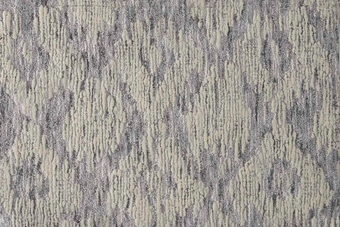 Custom & Wall to Wall Cupertino Silicon Lt. Grey - Grey & Lt. Blue - Blue Machine Made Rug