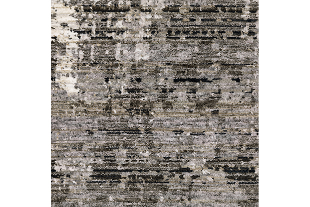 Contemporary & Transitional Rugs Nebulous 4151N Lt. Grey - Grey & Black - Charcoal Machine Made Rug