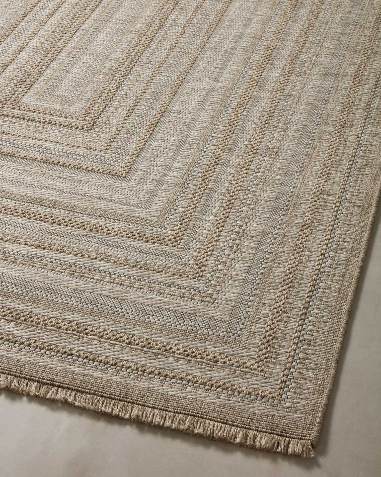 Outdoor Rugs Dawn Daw-01 Natural Lt. Brown - Chocolate & Camel - Taupe Machine Made Rug