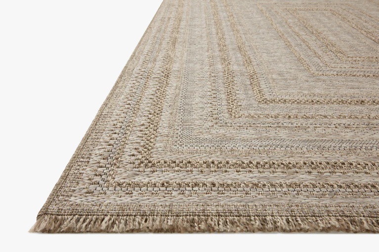 Outdoor Rugs Dawn Daw-01 Natural Lt. Brown - Chocolate & Camel - Taupe Machine Made Rug