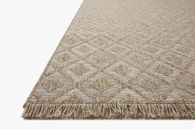 Outdoor Rugs Dawn Daw-07 Natural Lt. Brown - Chocolate & Camel - Taupe Machine Made Rug