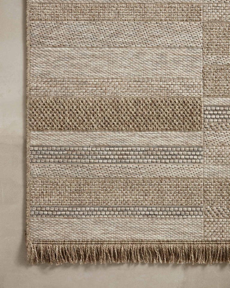 Outdoor Rugs Dawn Daw-03 Lt. Brown - Chocolate & Camel - Taupe Machine Made Rug