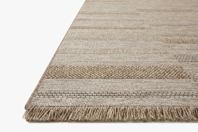 Outdoor Rugs Dawn Daw-03 Lt. Brown - Chocolate & Camel - Taupe Machine Made Rug