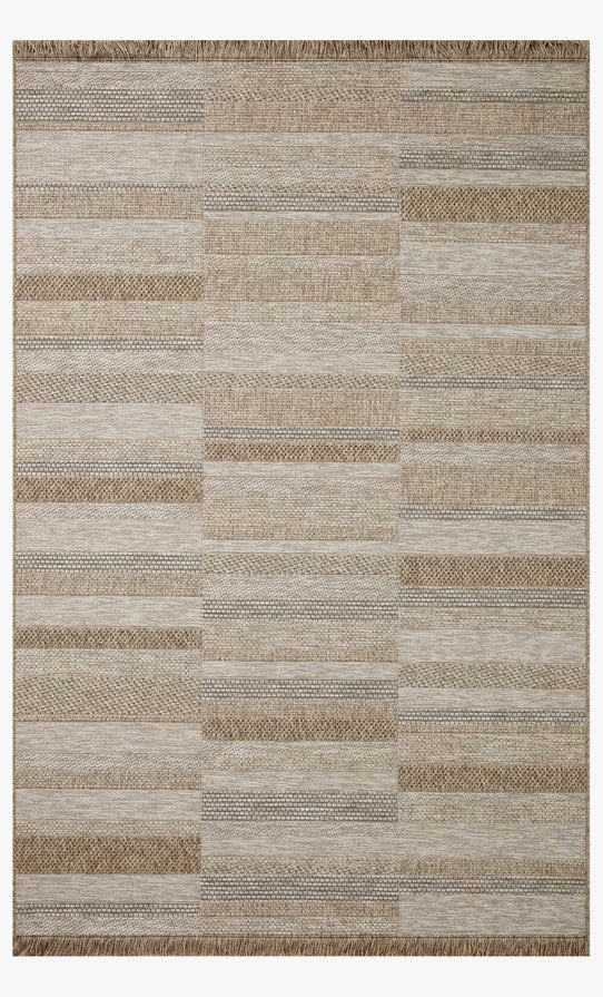 Outdoor Rugs Dawn Daw-03 Lt. Brown - Chocolate & Camel - Taupe Machine Made Rug