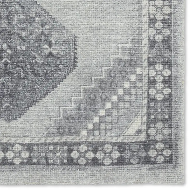 Antique Style Rugs Theo THO02 Lt. Grey - Grey Hand Woven Rug