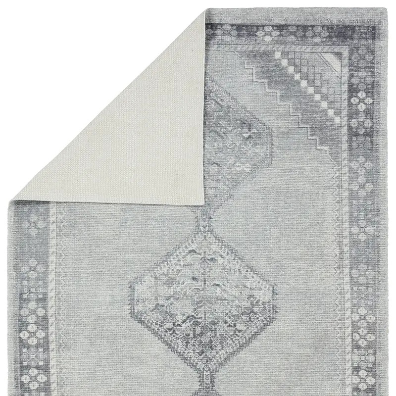 Antique Style Rugs Theo THO02 Lt. Grey - Grey Hand Woven Rug