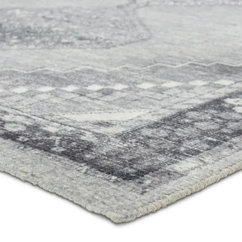 Antique Style Rugs Theo THO02 Lt. Grey - Grey Hand Woven Rug