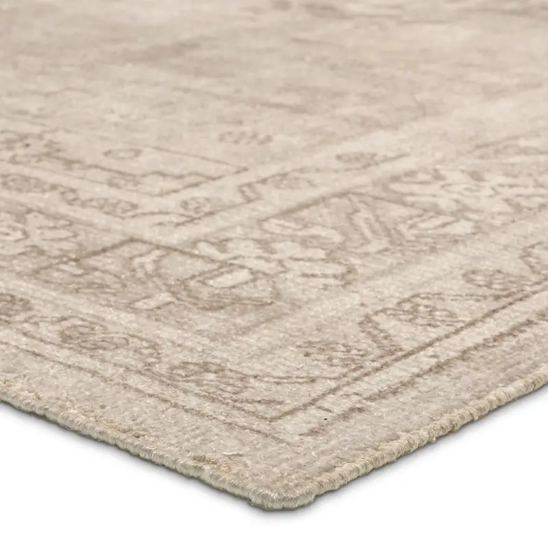 Antique Style Rugs Theo THO03 Ivory - Beige Hand Woven Rug