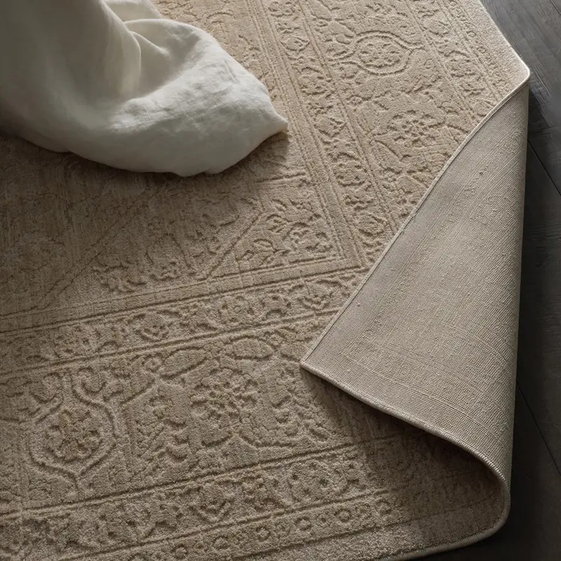 Casual Rugs & Solid Rugs Serenita SRE01 Ivory - Beige Machine Made Rug