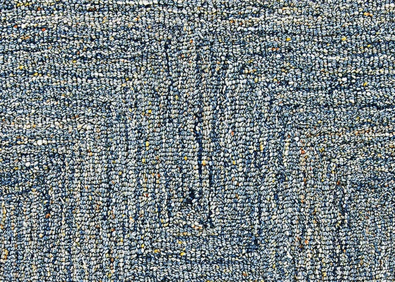 Custom & Wall to Wall Rugs A-Mazing 3968/0004 Sky Medium Blue - Navy Machine Made Rug