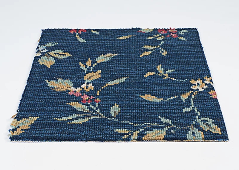 Custom & Wall to Wall Rugs Ariana Stria 3790/0001 Denim Medium Blue - Navy & Multi Machine Made Rug