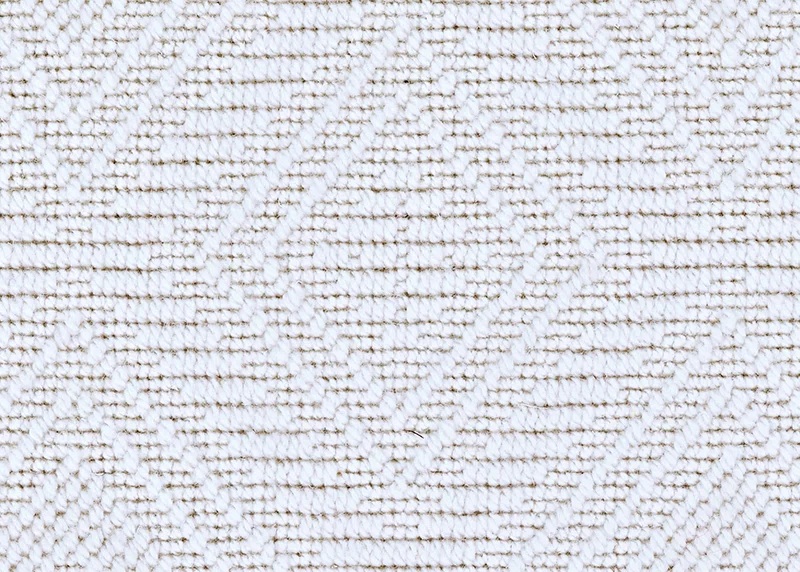 Custom & Wall to Wall Rugs Wilton White Collection 6013/0003 Diamond Weave Ivory - Beige Machine Made Rug