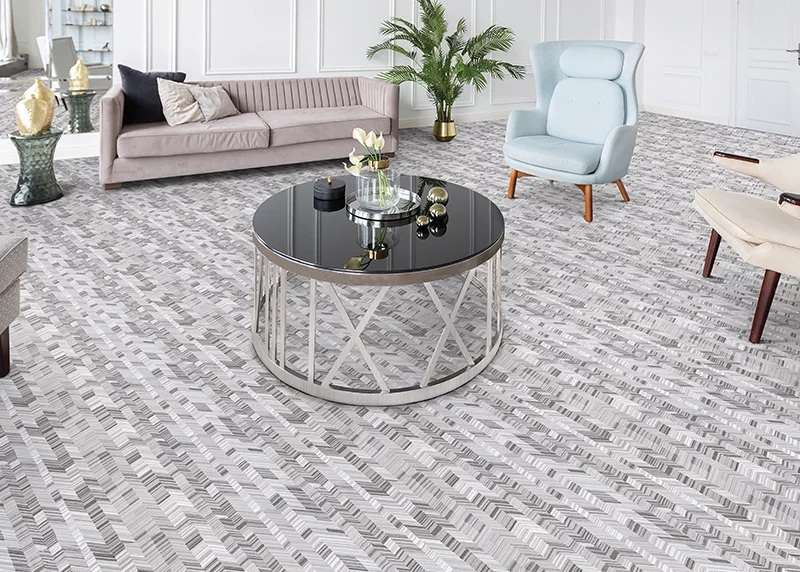 Custom & Wall to Wall Rugs Castle Rock CBCR/0001 Slate Lt. Grey - Grey Machine Made Rug