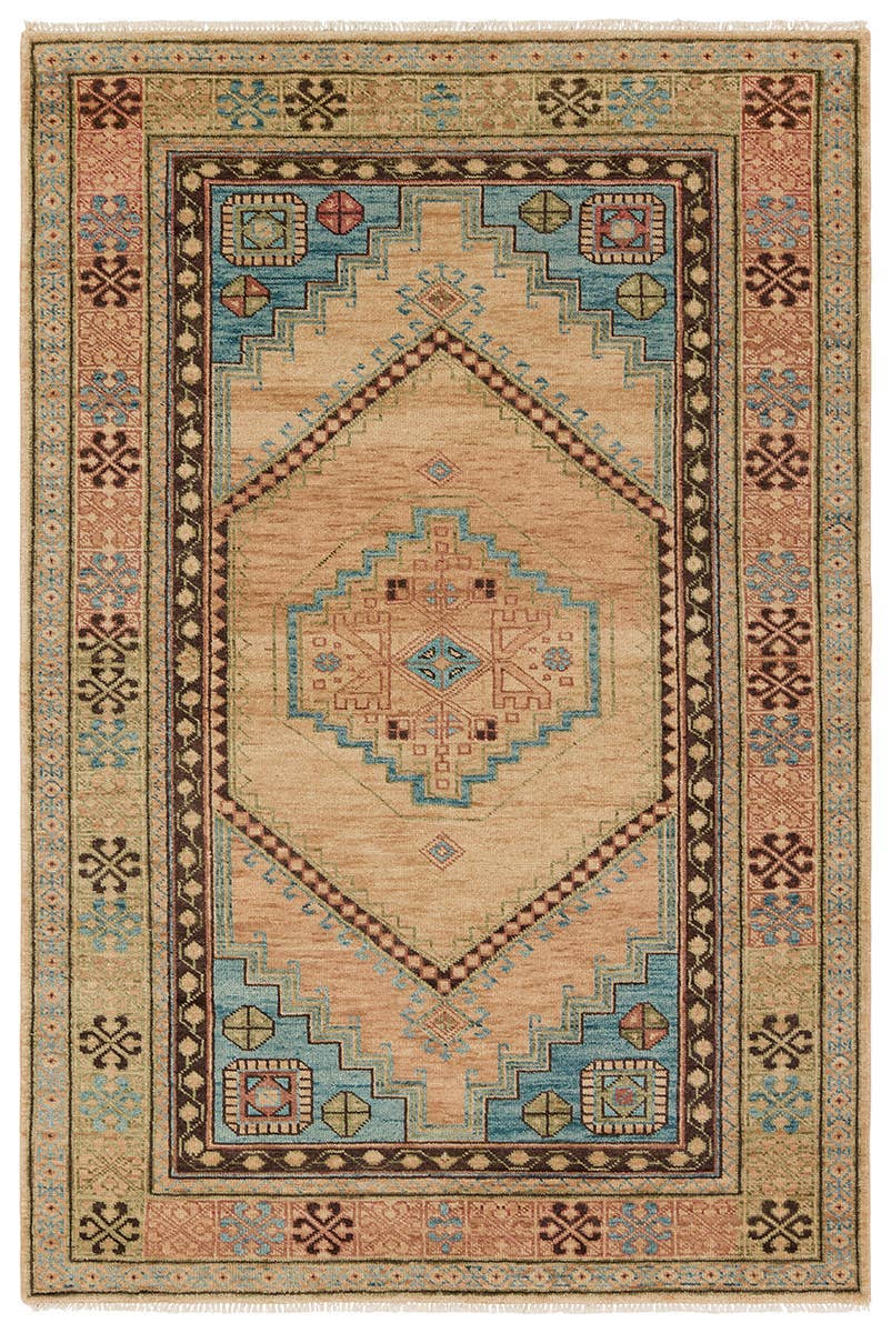 Traditional & Oriental Rugs Reza REZ02 Camel - Taupe Hand Knotted Rug