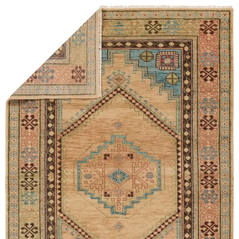 Traditional & Oriental Rugs Reza REZ02 Camel - Taupe Hand Knotted Rug