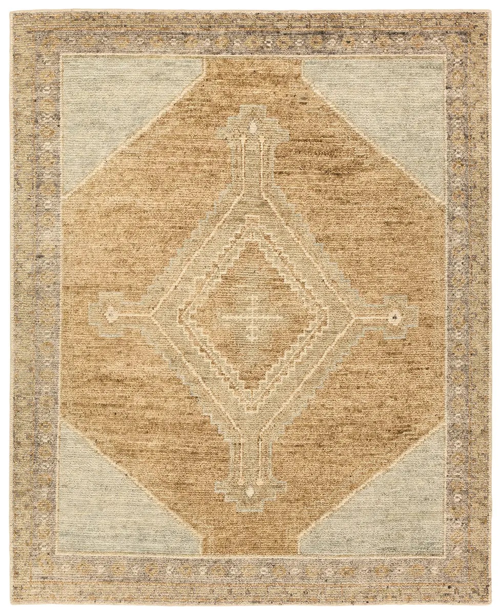 Oushak Rugs Sarmak SMK01 Rust - Orange & Ivory - Beige Hand Knotted Rug