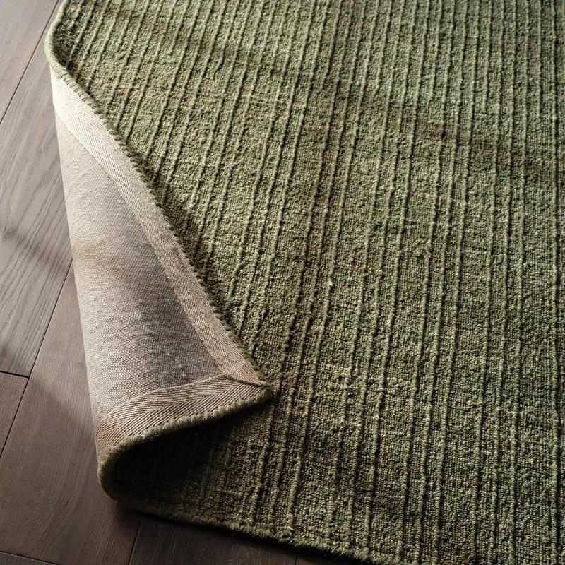 Casual Rugs & Solid Rugs Amity AMI01 Green Hand Woven Rug