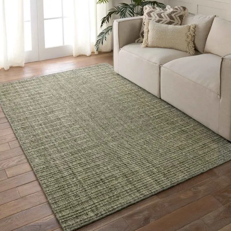 Casual Rugs & Solid Rugs Amity AMI01 Green Hand Woven Rug