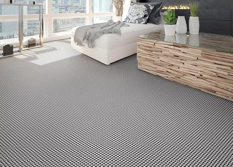 Custom & Wall to Wall Rugs Eastside CBS9/0003 Onyx Lt. Grey - Grey & Black - Charcoal Machine Made Rug