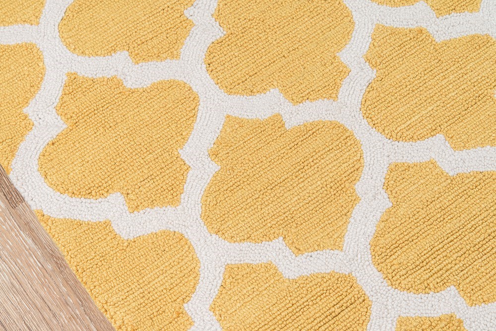 Contemporary & Transitional Rugs GEO GEO-04YEL Lt. Gold - Gold & Ivory - Beige Hand Tufted Rug